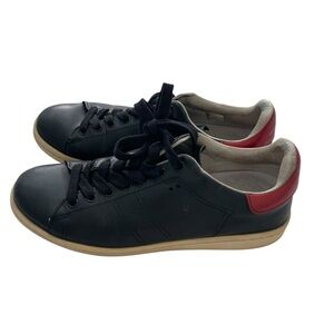 Isabel Marant Black and Red Metallic Sneakers